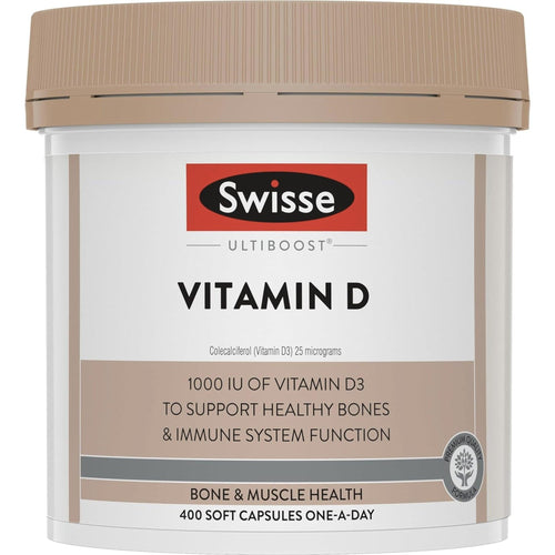 Swisse Ultiboost Vitamin D Vitamin D supps247Springvale 400 Capsules