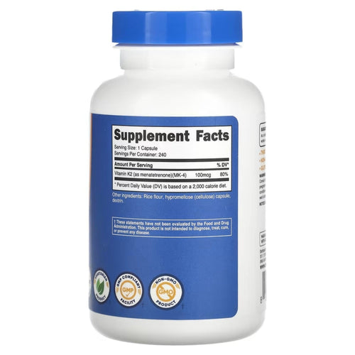 Vitamin K2 MK-4 by Nutricost Muscles, Bones & Joints Nutricost