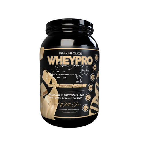 Whey Pro PRO SERIES by Primabolics PROTEIN Primabolics Caramel White Choc 750g