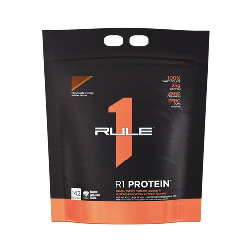R1 Protein WPI 10 lbs by Rule 1 Protein isolate RULE 1 Chocolate Fudge 10 LBS