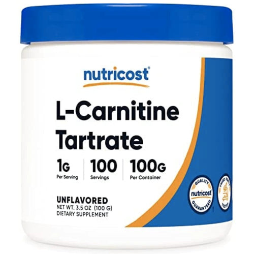 Nutricost L-Carnitine Tartrate Powder L-carnitine SUPPS247 100 Servings