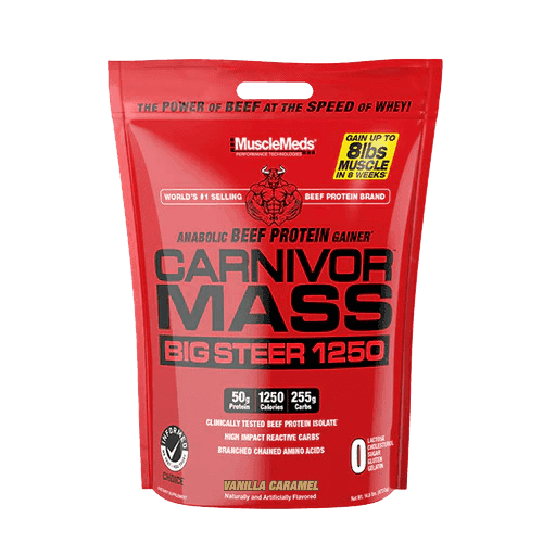 MuscleMeds Carnivor Mass Beef Protein Gainer Vanilla Caramel