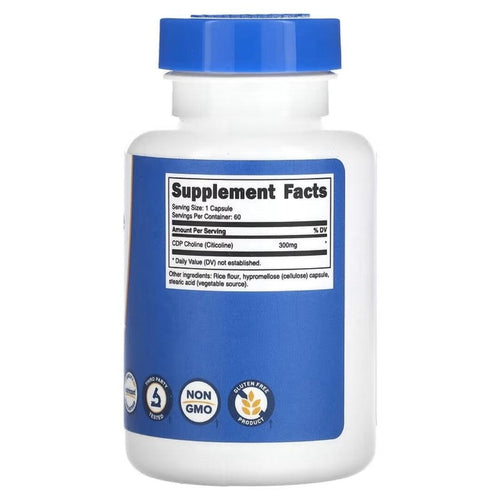 CDP Choline (Citicoline) 300mg by Nutricost GENERAL HEALTH Nutricost