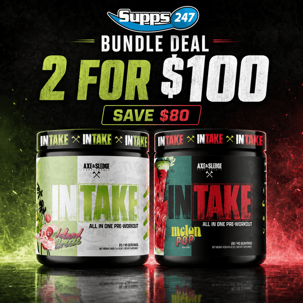 Twin Pack Axe & Sledge Intake All In One Pre-Workout For $100