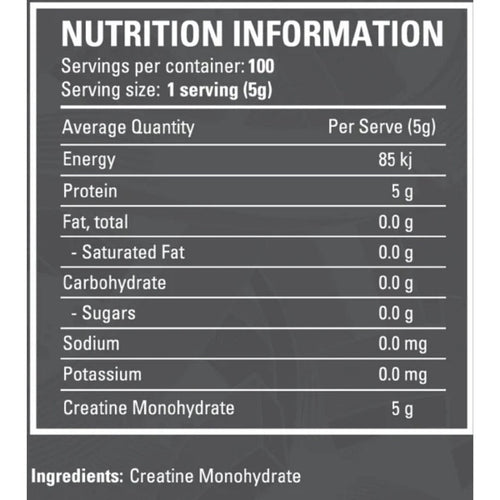 Creatine Monohydrate 500 gm by Legit Supps Legit