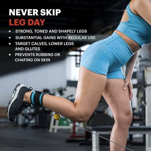 DMoose Ankle Straps for Cable Machines for Kickbacks Exercise Machine Accessories SUPPS247