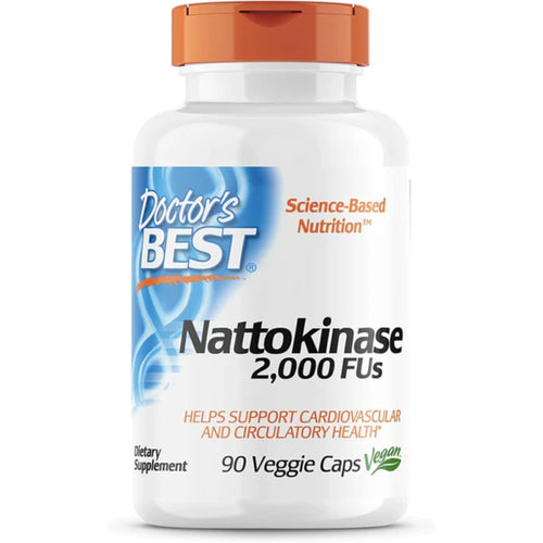 Doctor's Best Nattokinase 2,000 FU for Cardiovascular Health cardiovascular support SUPPS247