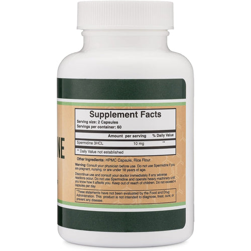 Spermidine 10mg Cell Renewal by Doublewood Anti-aging SUPPS247