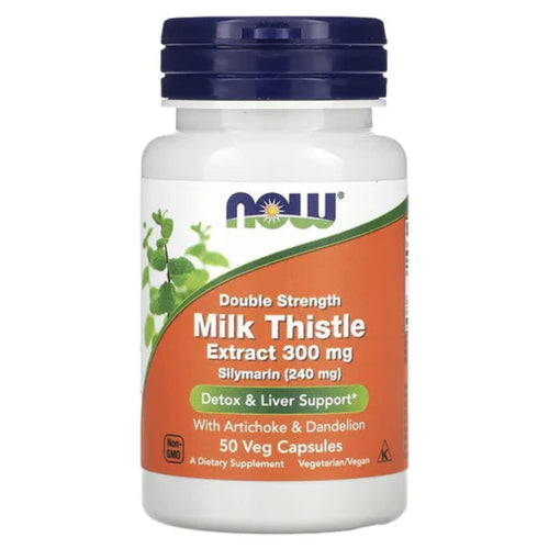 Now Double Strength Milk Thistle 300 mg Detox & Cleanse SUPPS247