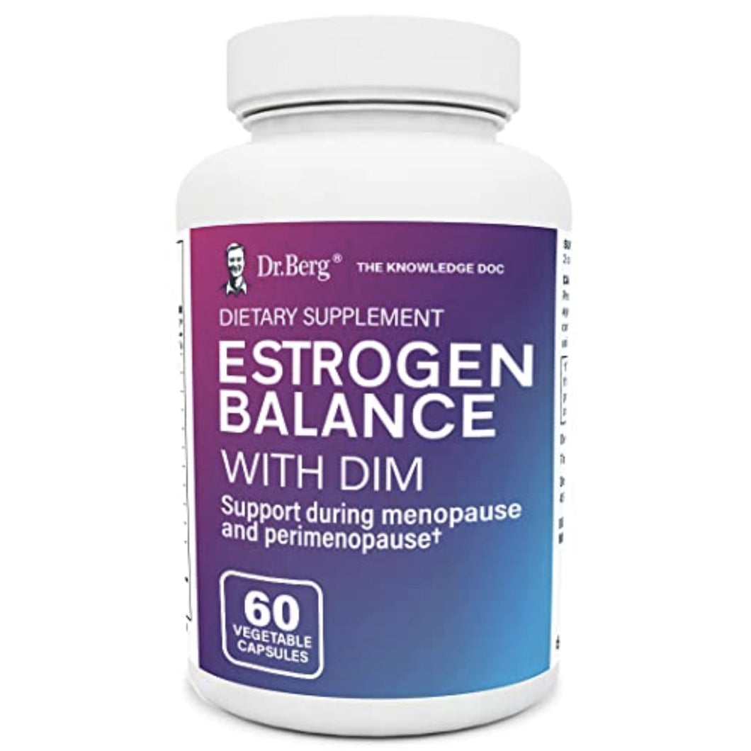 Dr. Berg’s Estrogen Balance with DIM Diindolylmethane estrogen blocker SUPPS247 