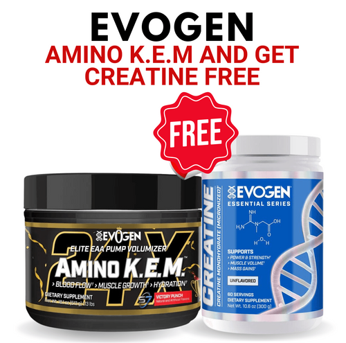 Evogen Amino KEM Victory Punch + FREE Creatine 60 Serves