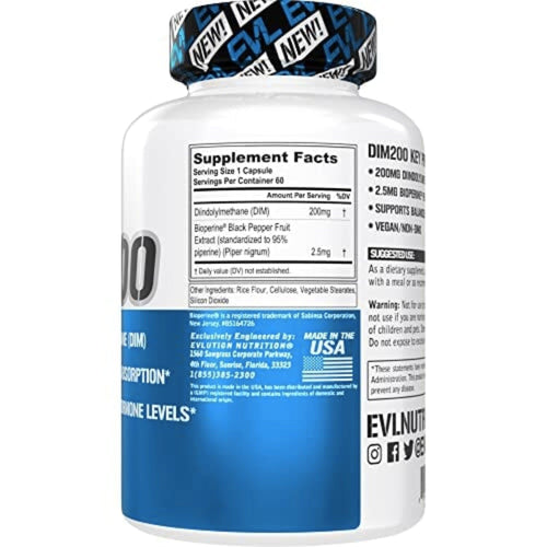 EVL Diindolylmethane DIM Supplement for Men hormone balance SUPPS247