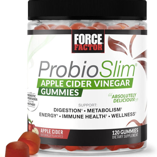 Force Factor ProbioSlim Apple Cider Vinegar 120 Gummies weight loss SUPPS247