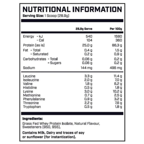 Grass Fed WPI by Cyborg Sports grass fed protein SUPPS247