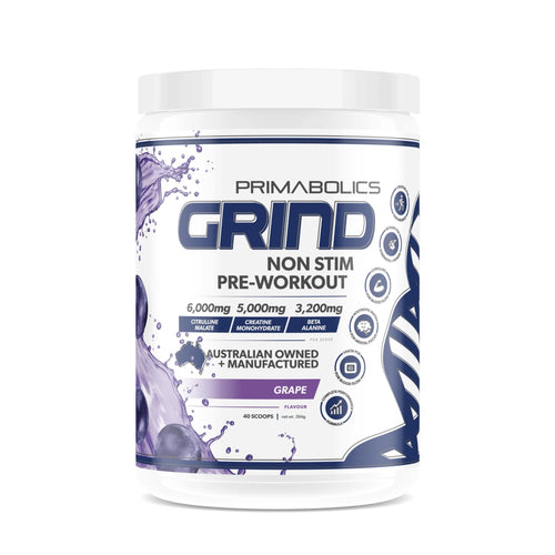 Grind Non Stim Pre Workout by Primabolics PRE WORKOUT Primabolics Grape