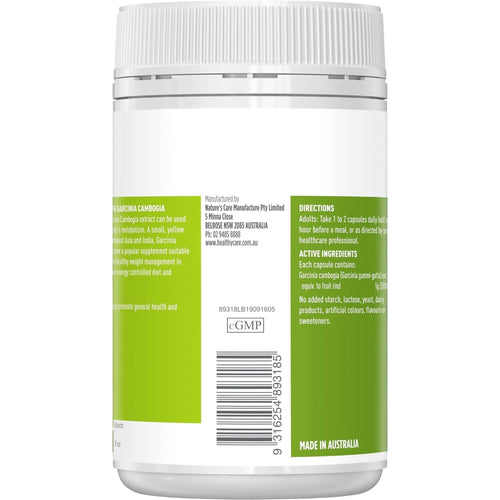 Healthy Care Garcinia Cambogia Ultra Strength 100 Counts weight loss SUPPS247