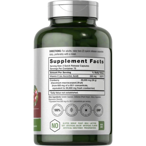 Hobacch CRANBERRY 30000 mg for Urinary Tract Health and Bladder Support GENERAL HEALTH SUPPS247