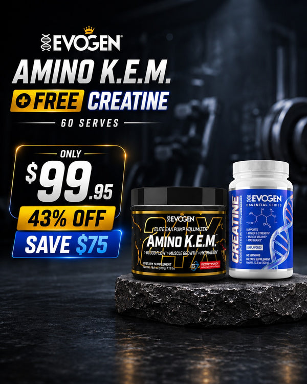 Evogen Amino KEM Victory Punch + FREE Creatine 60 Serves