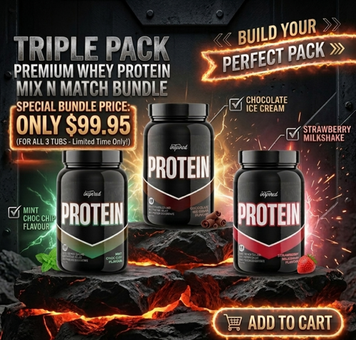 Triple Pack Protein Mix n Match Inspired Nutraceuticals | Premium Whey Bundle $99.95