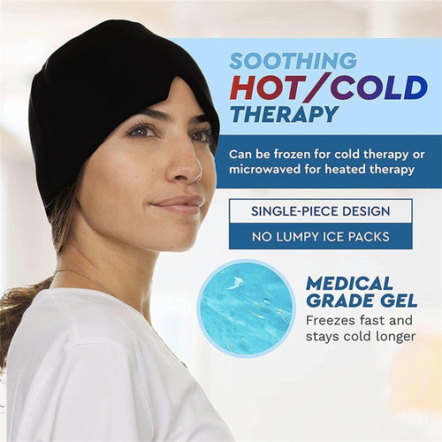 Iodoo Hot and Cold Therapy Migraine Relief Soft Gel Hat Pain relief SUPPS247