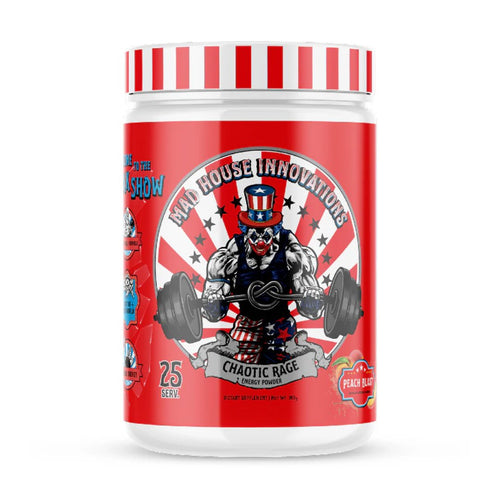 Chaotic Rage Preworkout by Mad House Innovations unknown Peach Blast