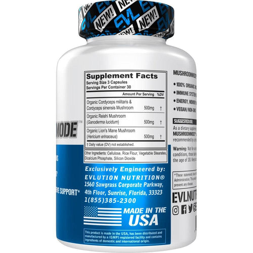 EVL MushroomMode, 90 Capsules General EVL NUTRITION