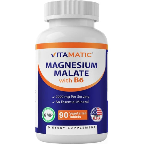 Magnesium Malate with B6 by Vitamatic Magnesium Vitamatic