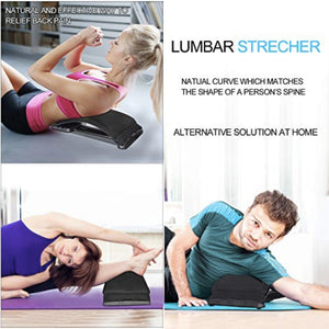 Multi-Level Back Stretching Device with Memory Foam Cushion Lumbar Supports SUPPS247 