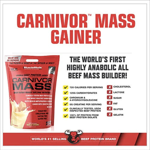 MuscleMeds Carnivor Mass 10.5 Pounds mass gainer SUPPS247