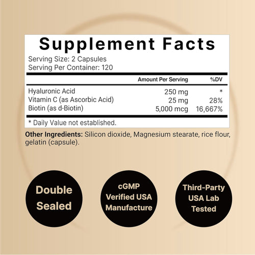 NatureBell Hyaluronic Acid 250mg Vitamins & Supplements SUPPS247