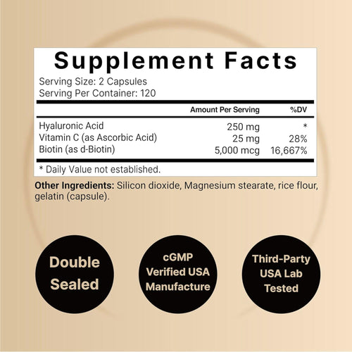 NatureBell Hyaluronic Acid 250mg Vitamins & Supplements SUPPS247