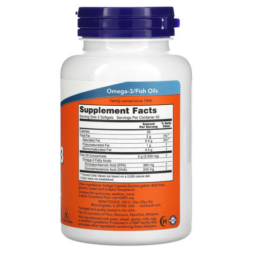 Omega 3 1000 mg by NOW Foods omega 3 NOW