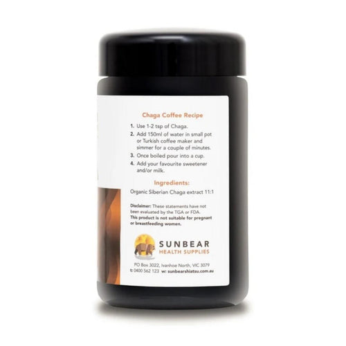 Organic Chaga by Sunbear Health Supplies.