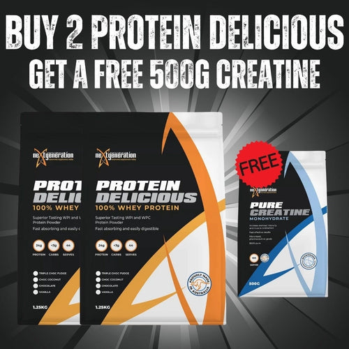 2 Protein Delicious by Next Generation + Free Creatine Protein isolate unknown 1.25 KG Twin Pack