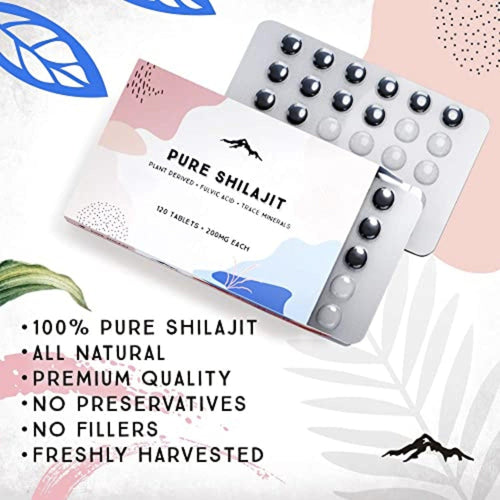 Pure Shilajit Tablets 200 mg 90 CT shilajit SUPPS247