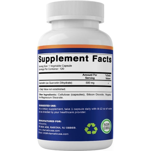 Quercetin 500 mg by Vitamatic Vitamins & Supplements Vitamatic