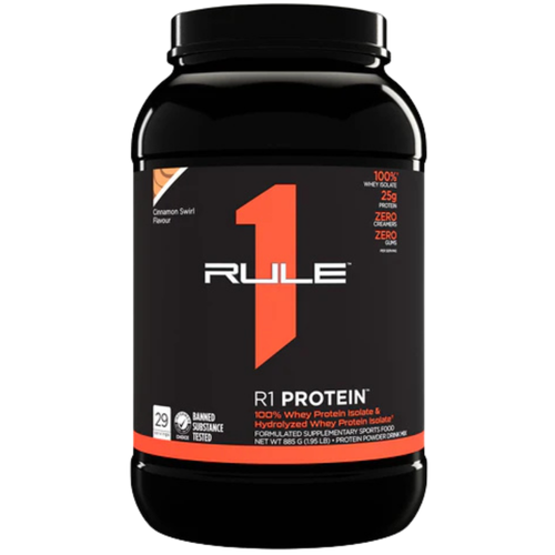 Whey Isolate Protein 2LB Cinnamon Swirl by Rule 1 – Clearance Special
