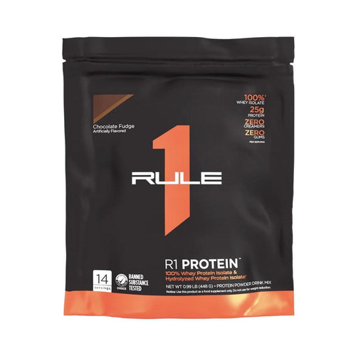 R1 Protein WPI by Rule 1 Proteins 1lbs PROTEIN RULE 1 Chocolate Fudge