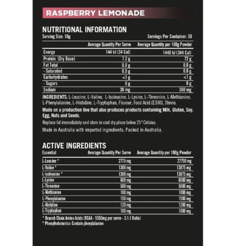 Rapid Recovery by Rapid Supplements EAA'S SUPPS247