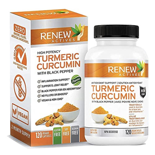 Renew High Potency Turmeric with Black Pepper Turmeric SUPPS247