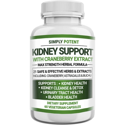 Simply Potent Kidney Support With Cranberry Extract - 60 kidney support SUPPS247
