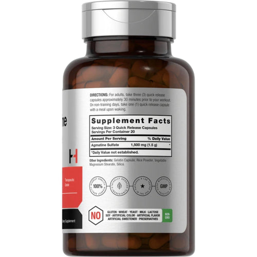 Agmatine Sulfate 1500mg Blended Vitamin & Mineral Supplements SUPPS247