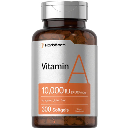 Vitamin A 10000 IU Softgels | 300 Count by Horbaach Vitamins SUPPS247