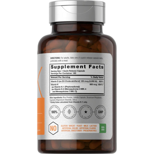 Vitamin K2 Complex with D3 Vitamins & Supplements SUPPS247