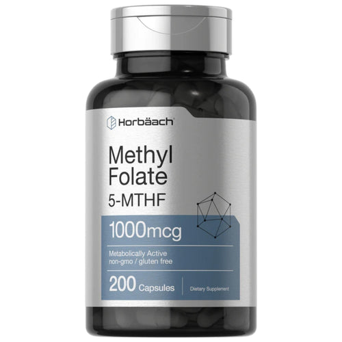 Methyl Folate 1000 mcg | 200 Capsules by Horbaach BRAIN BOOSTER SUPPS247