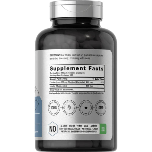 Choline Inositol 1000mg 200 Count By Horbaach General SUPPS247