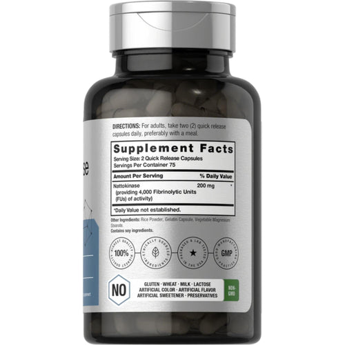 Nattokinase 4000 FU 150 Capsules by Horbaach General SUPPS247