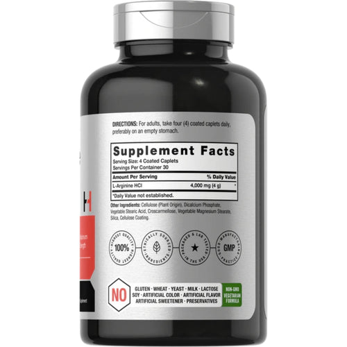 L-Arginine 4000mg | 120 Caplets | by Horbaach General SUPPS247