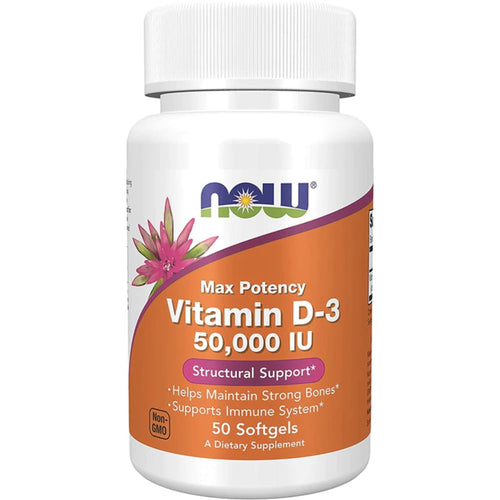 Vitamin D-3 50,000 IU NOW Vitamin D SUPPS247