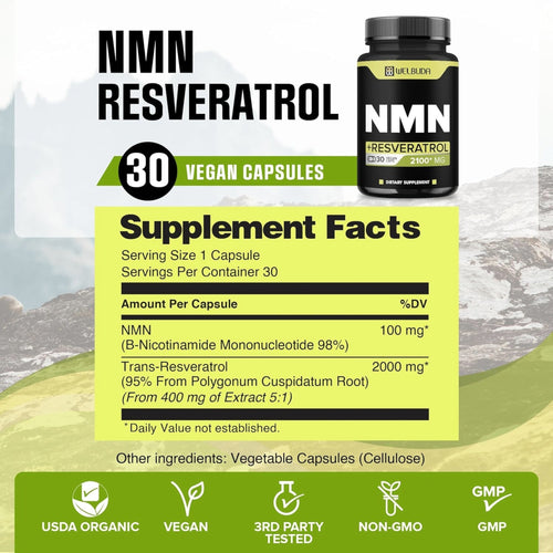 WELBA NMN Supplement 2100mg GENERAL HEALTH SUPPS247